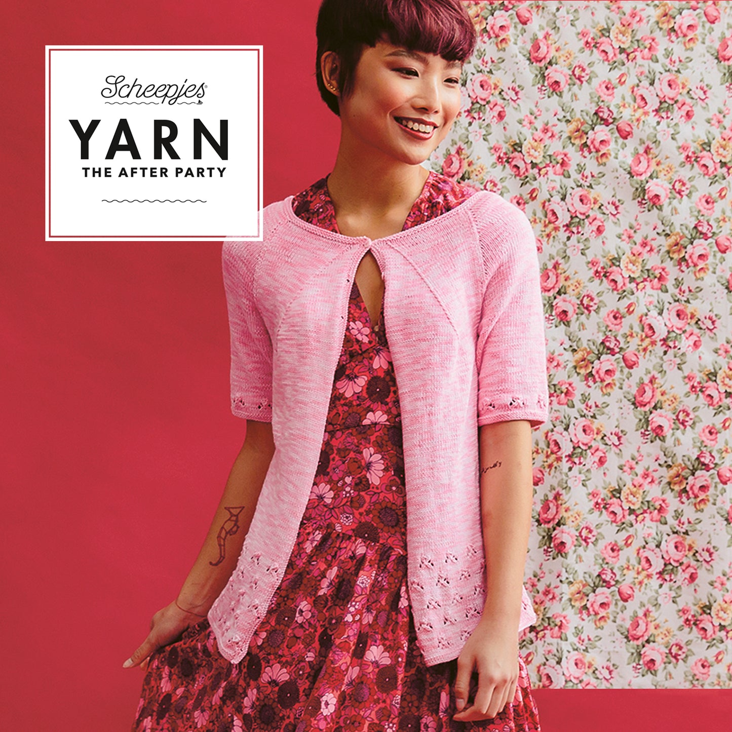 Rose Bud Cardigan Knitting Pattern