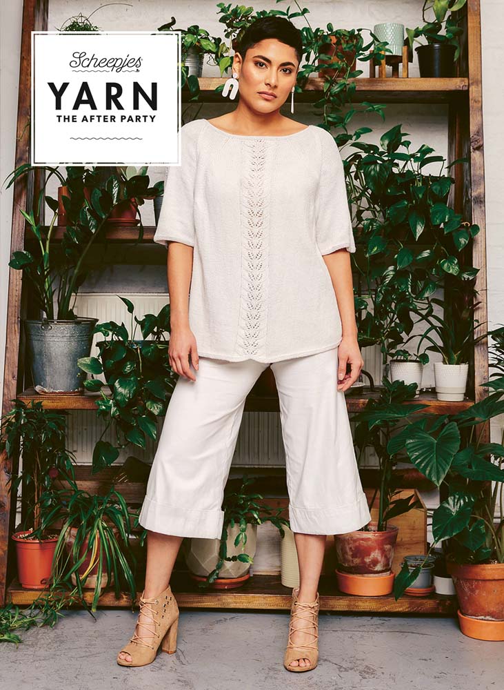 Column of Leaves Top Knitting Pattern