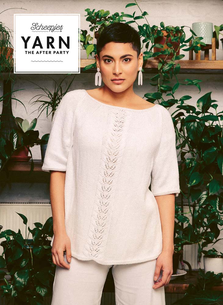 Column of Leaves Top Knitting Pattern