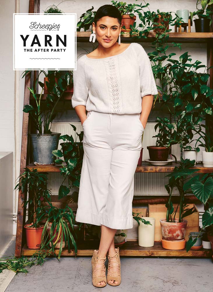 Column of Leaves Top Knitting Pattern