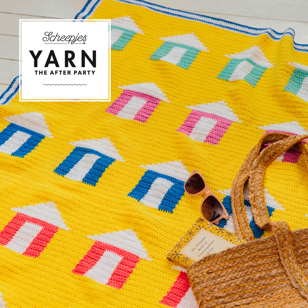 Beach Huts Blanket Crochet Pattern