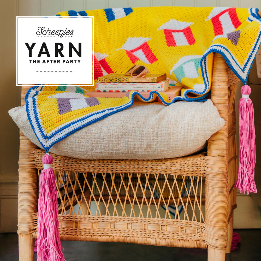 Beach Huts Blanket Crochet Pattern