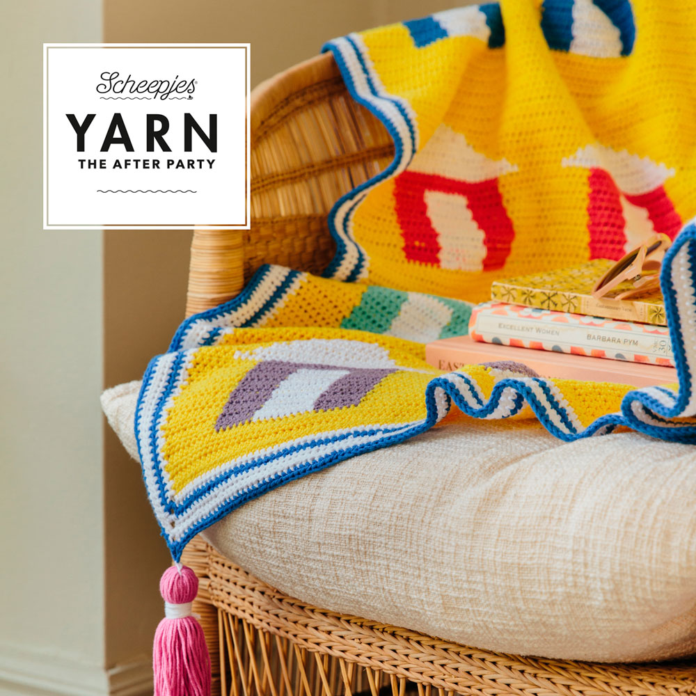 Beach Huts Blanket Crochet Pattern