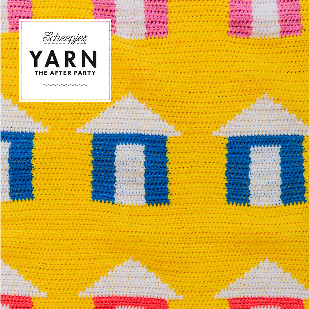 Beach Huts Blanket Crochet Pattern
