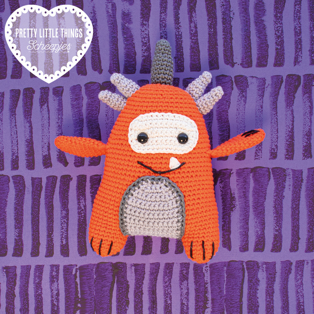 Amigurumi Five-Horned Monster  Crochet Kit – Little Yarn Co