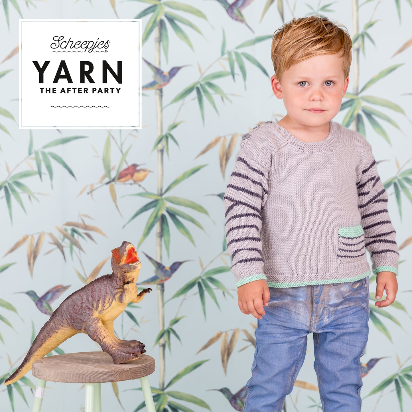 Dino Hunter Sweater Knitting Pattern