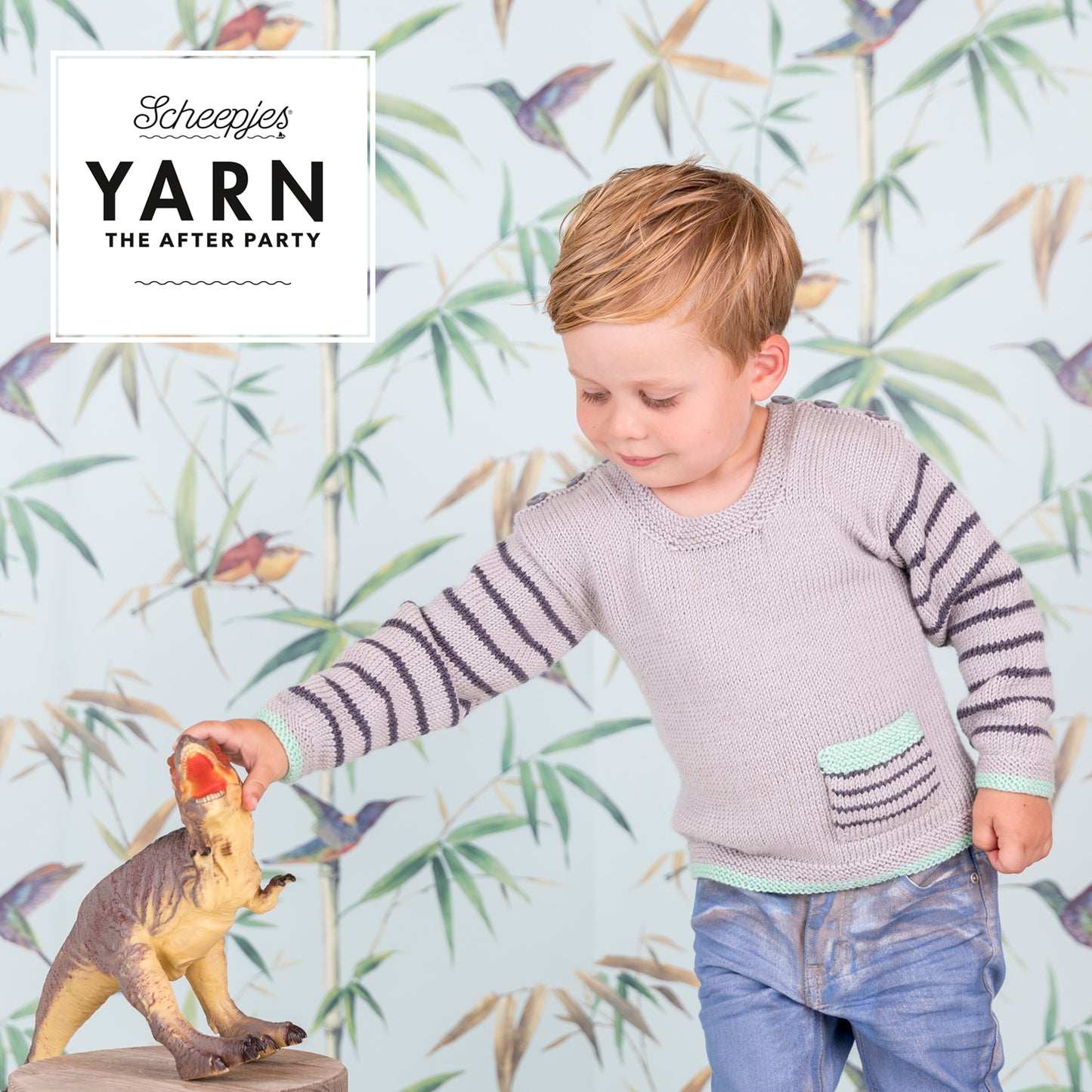 Dino Hunter Sweater Knitting Pattern