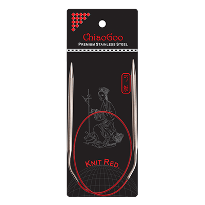 Chiaogoo Red Stainless Steel Circular