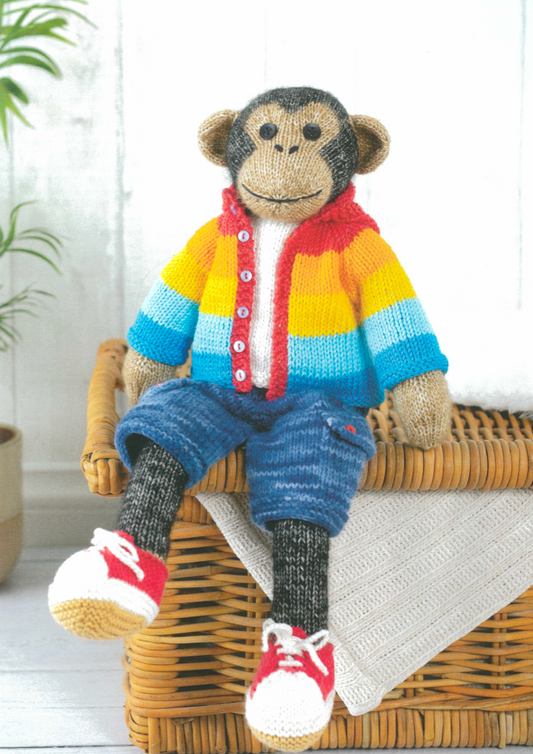 Knitted Wild Animal Friends | Yarn Pack | Charlie the Chimpanzee