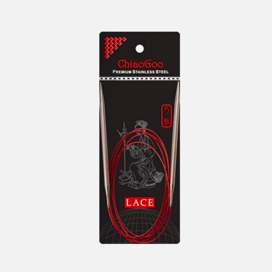 Chiaogoo Red Lace Stainless Steel Circular