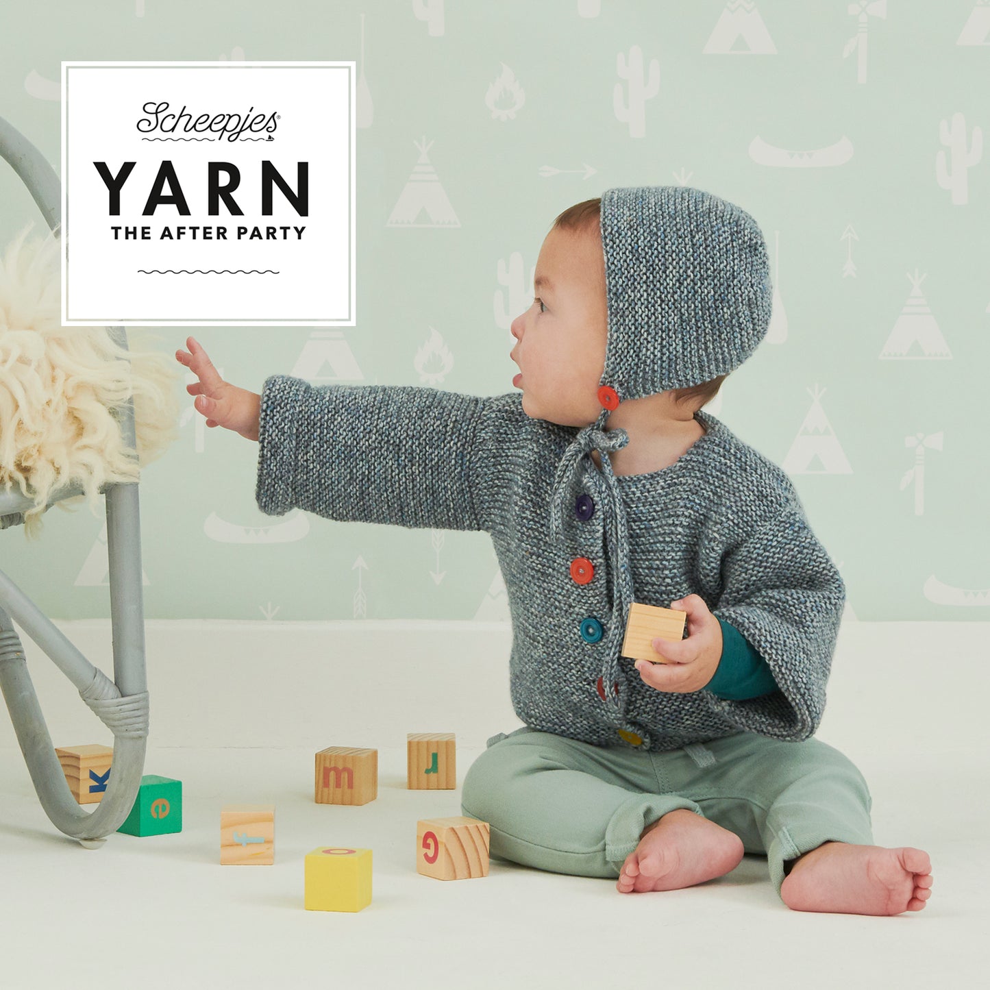 Playday Booties and Bonnet Knitting Pattern
