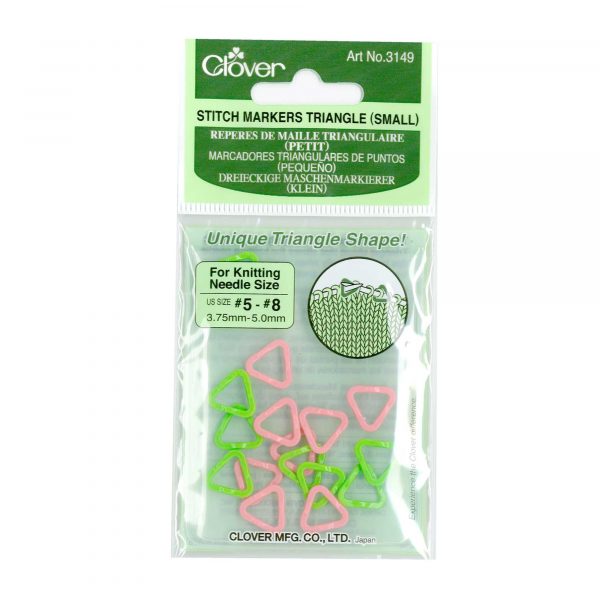 Clover Stitch Markers Triangle - SML