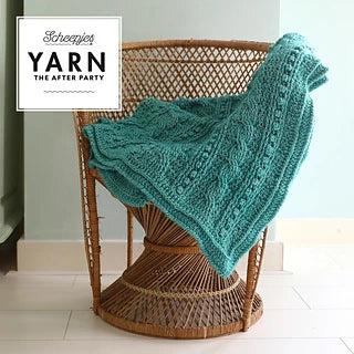 Popcorn Cables Blanket Crochet Pattern