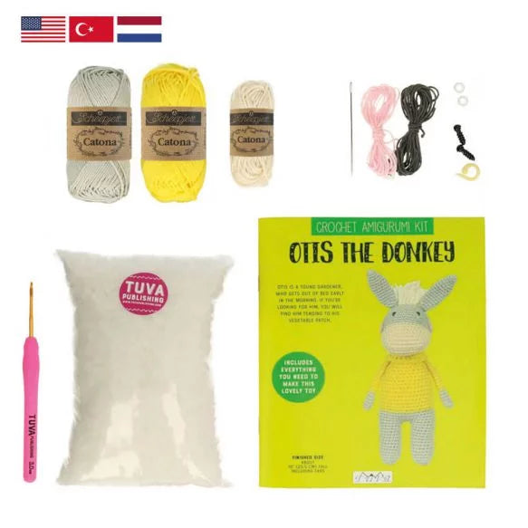 DIY Crochet Kit - Otis the Donkey - Clearance 30% off