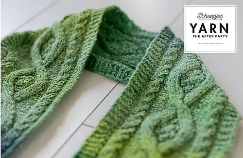 Mossy Cabled Scarf Knitting Pattern
