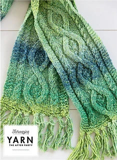 Mossy Cabled Scarf Knitting Pattern