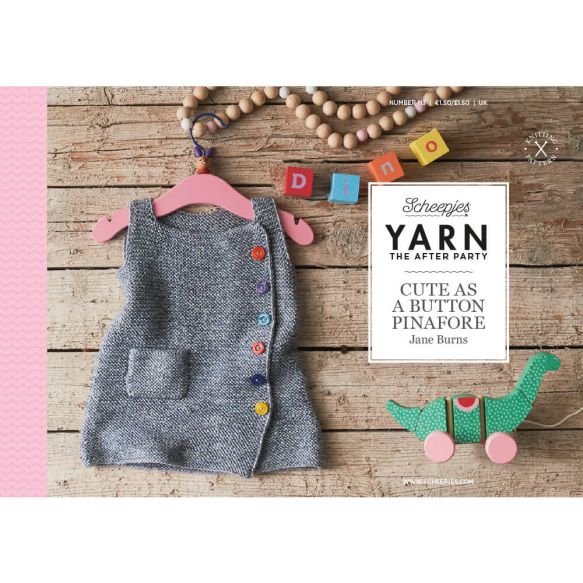 Cute Button Pinafore Knitting Pattern