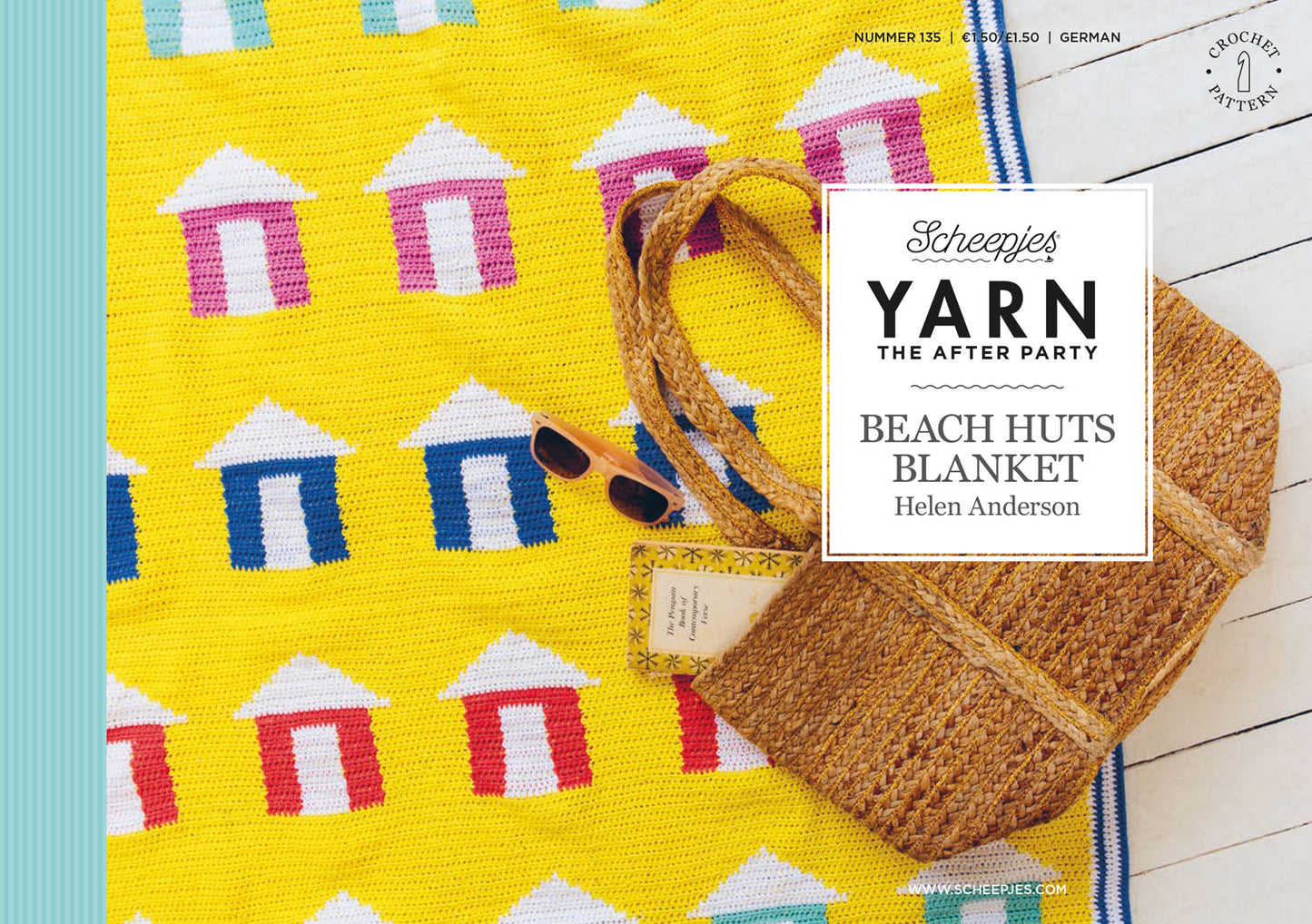 Beach Huts Blanket Crochet Pattern