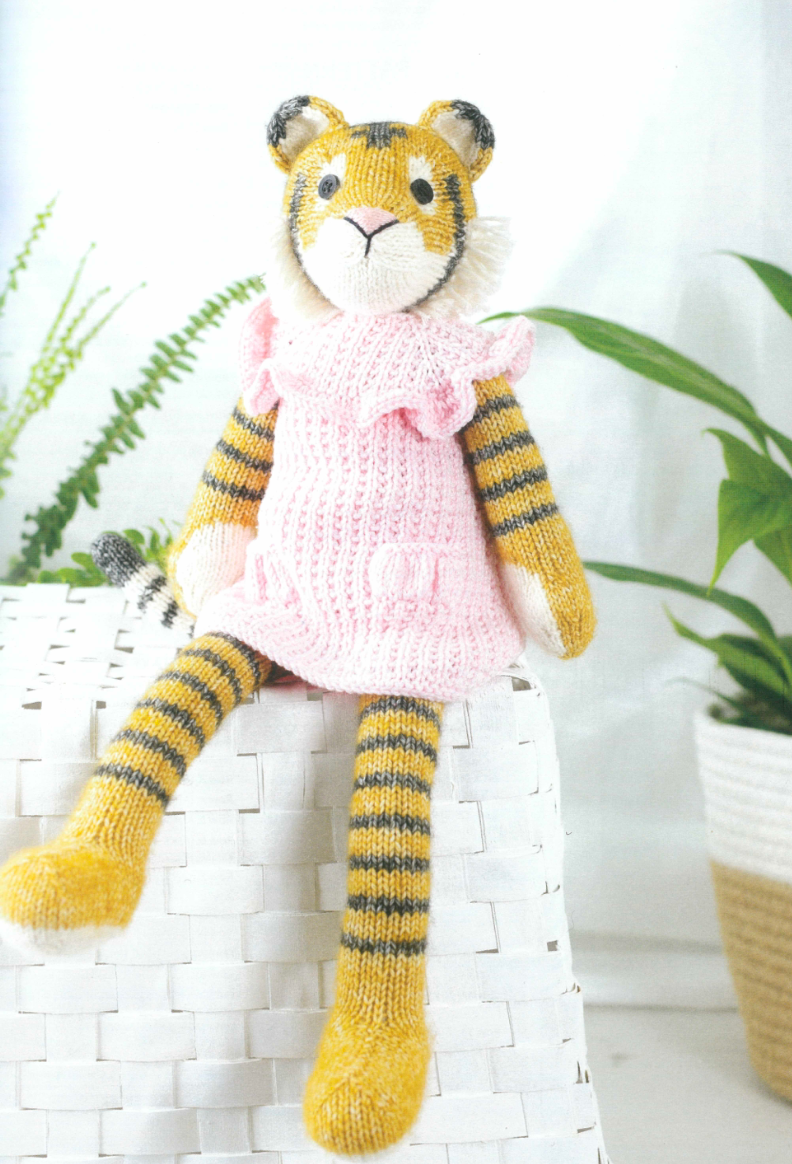 Knitted Wild Animal Friends | Yarn Pack | Sophie the Tiger