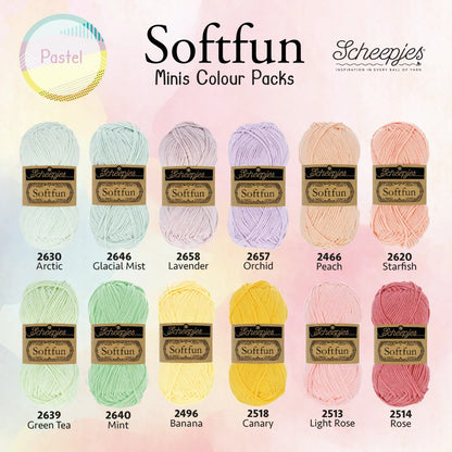 Scheepjes Softfun Colour Pack | Pastel Colourway