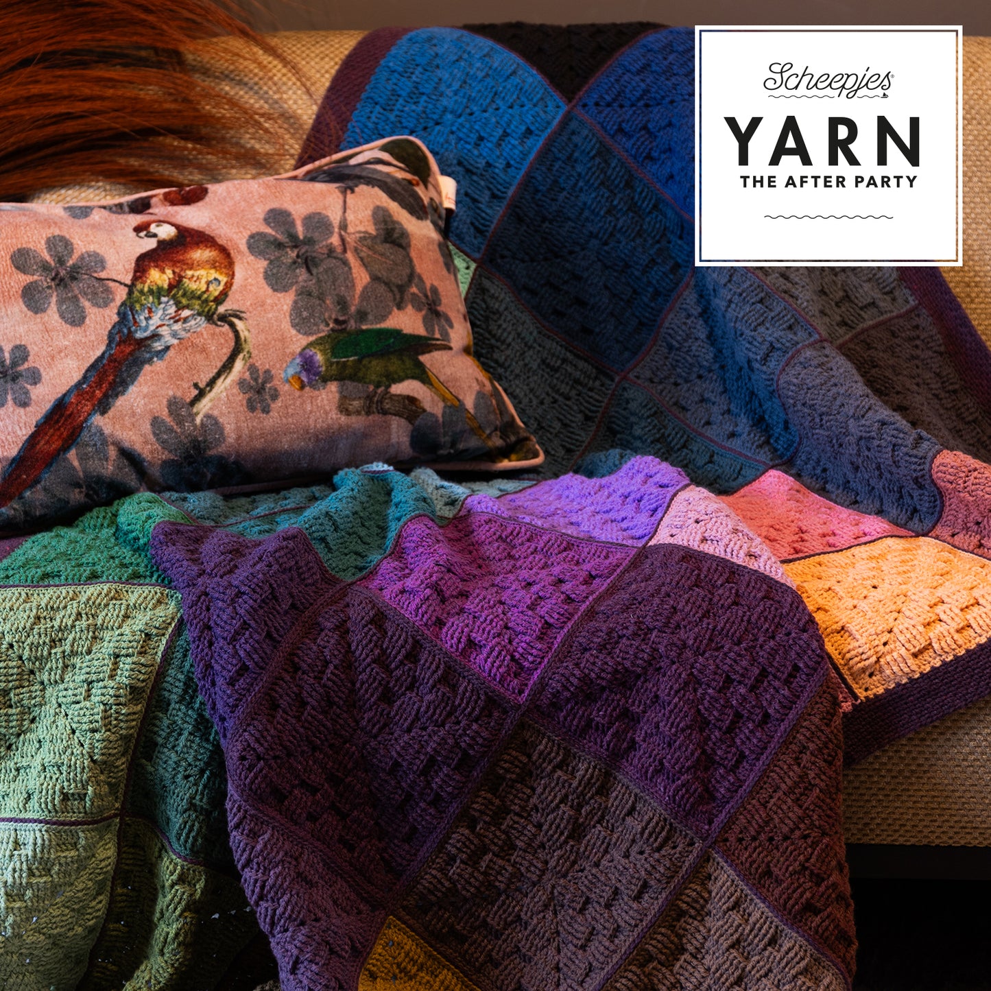 Scrumptious Squares Blanket | Crochet Pattern