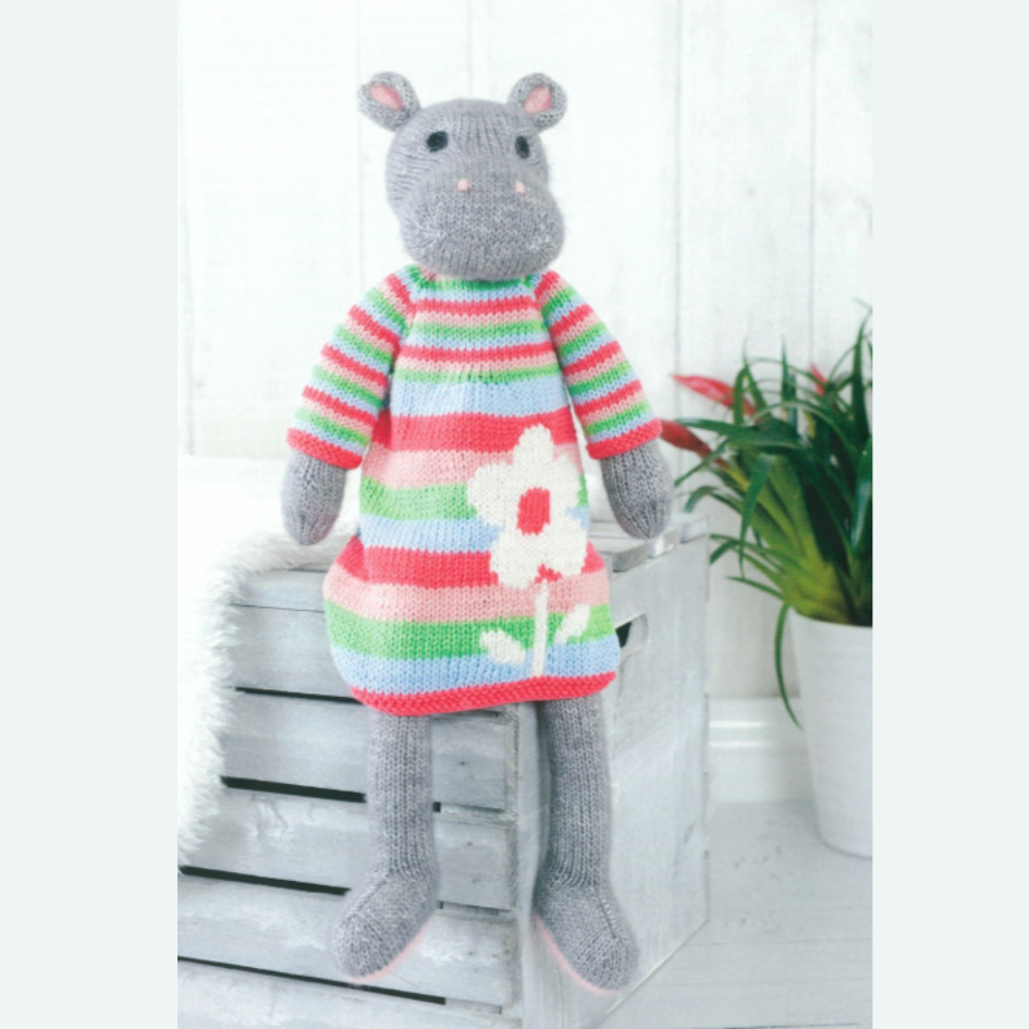 Knitted Wild Animal Friends | Yarn Pack | Elsie the Hippo