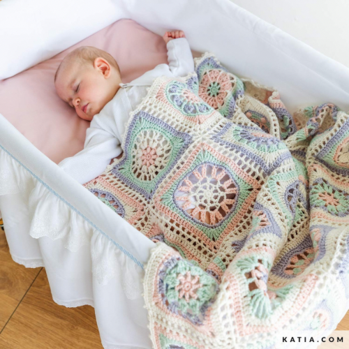 Katia Nana Cal Baby Blanket | Crochet Kit
