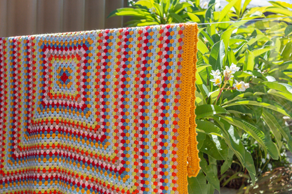 Mustard Granny Blanket | Yarn Pack