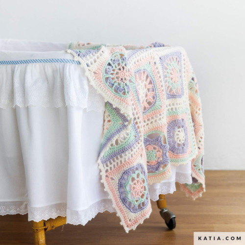 Katia Nana Cal Baby Blanket | Crochet Kit