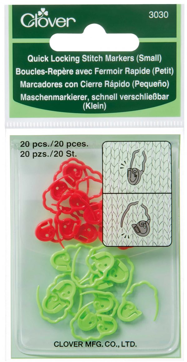 Clover Quick Locking Stitch Markers Small