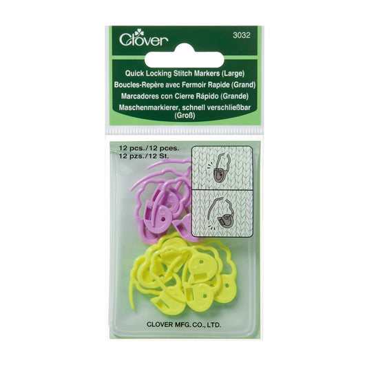 Clover Quick Locking Stitch Markers Large