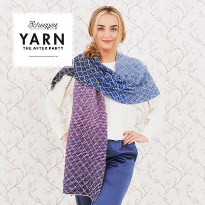 Lavender Trellis Wrap Knitting Pattern