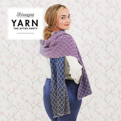 Lavender Trellis Wrap Knitting Pattern