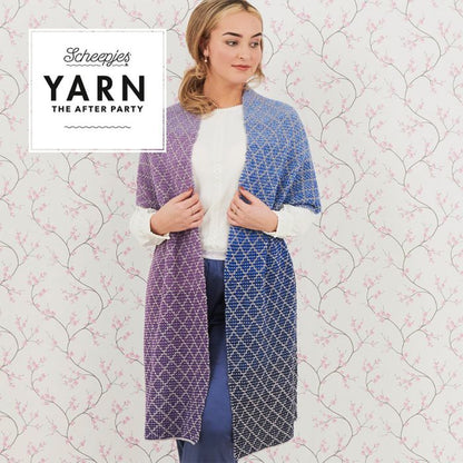 Lavender Trellis Wrap Knitting Pattern