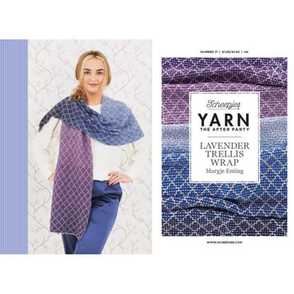 Lavender Trellis Wrap Knitting Pattern